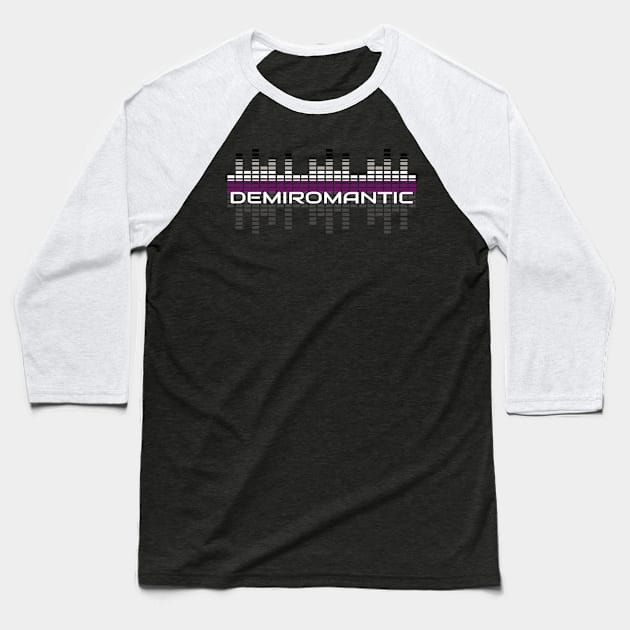 Music Equalizer Bars - Demiromantic Baseball T-Shirt by Forsakendusk